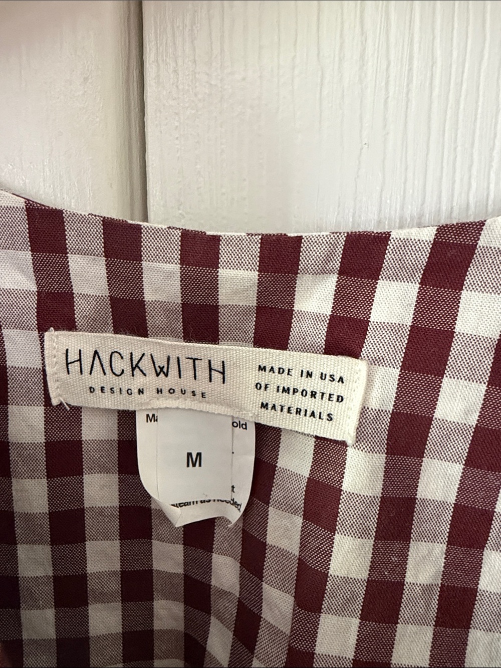 Hackwith Design House Limited Run: Tie Vest - Maroon, M - Picture 3 of 5
